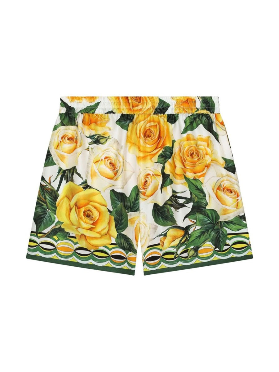 DOLCE & GABBANA Girls' Mini Silk Shorts