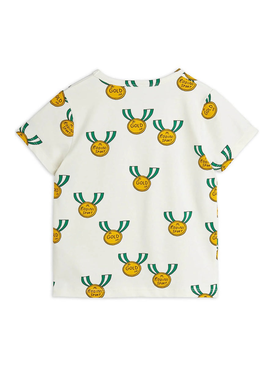MINI RODINI Mini Medals All-Over Print Short Sleeve Tee - Chapter 1