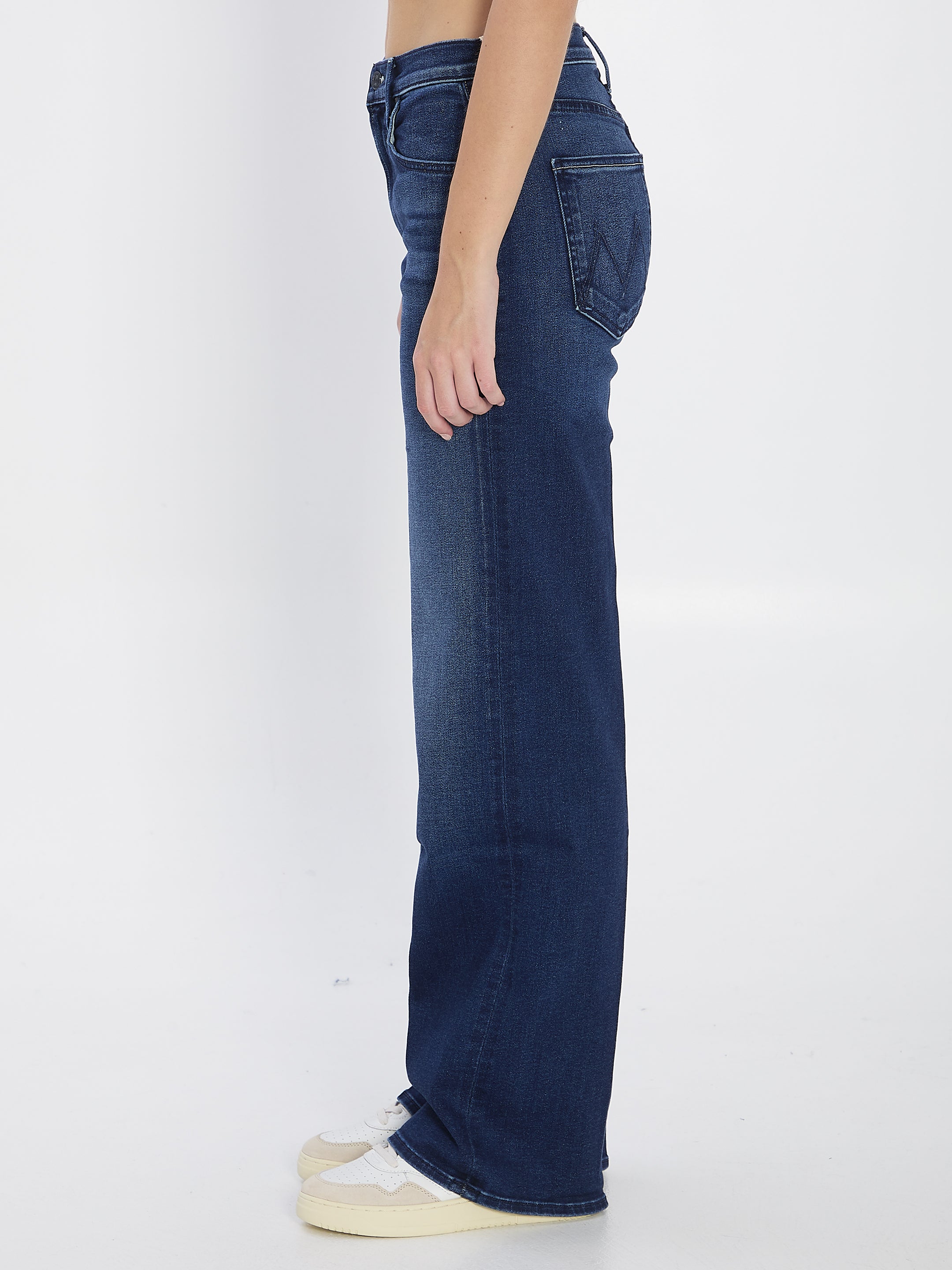 MOTHER Mid Rise Wide-Leg Denim Pants - Size 26 US