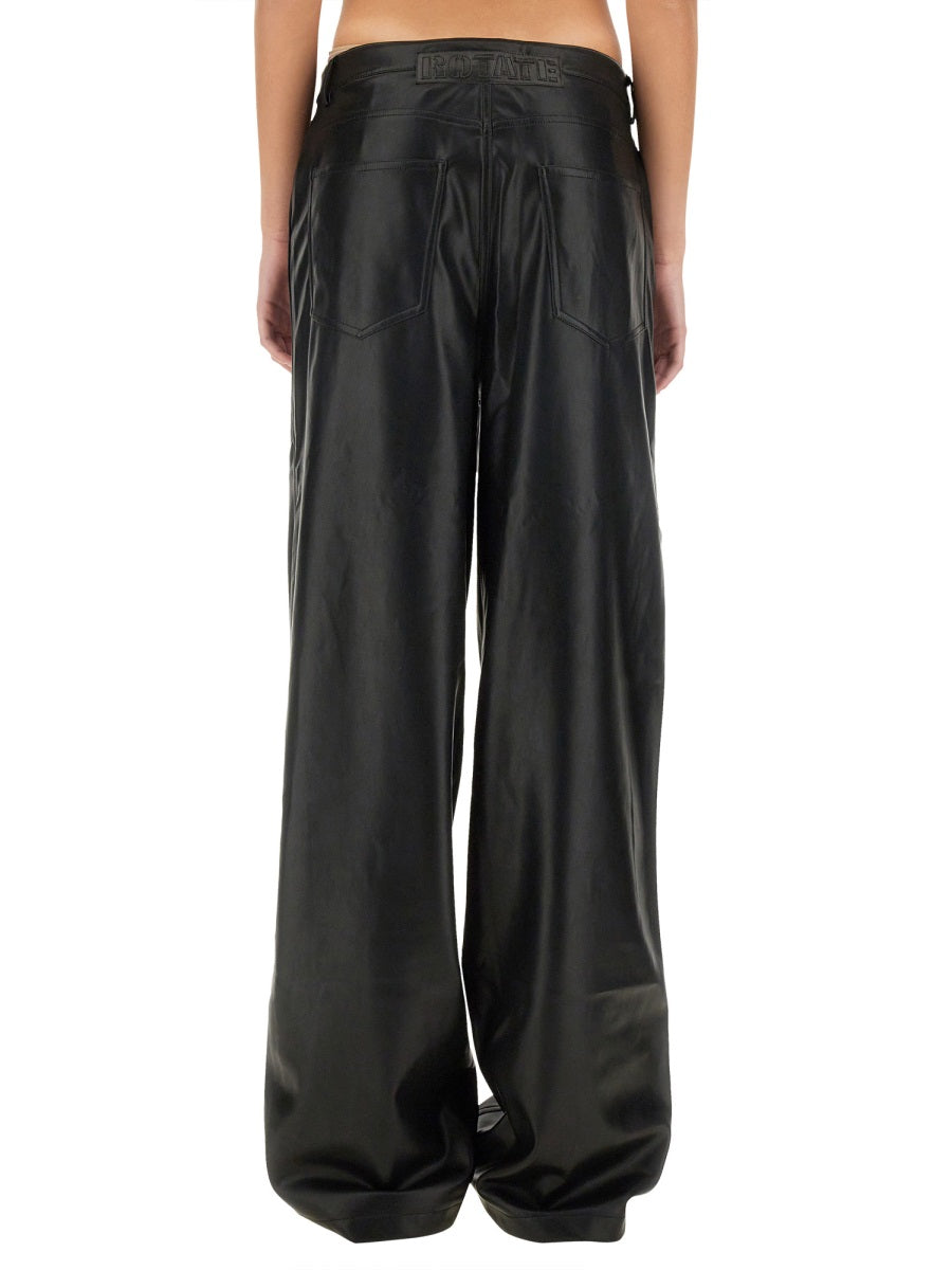 ROTATE BIRGER CHRISTENSEN Faux Leather Pants - Size 34
