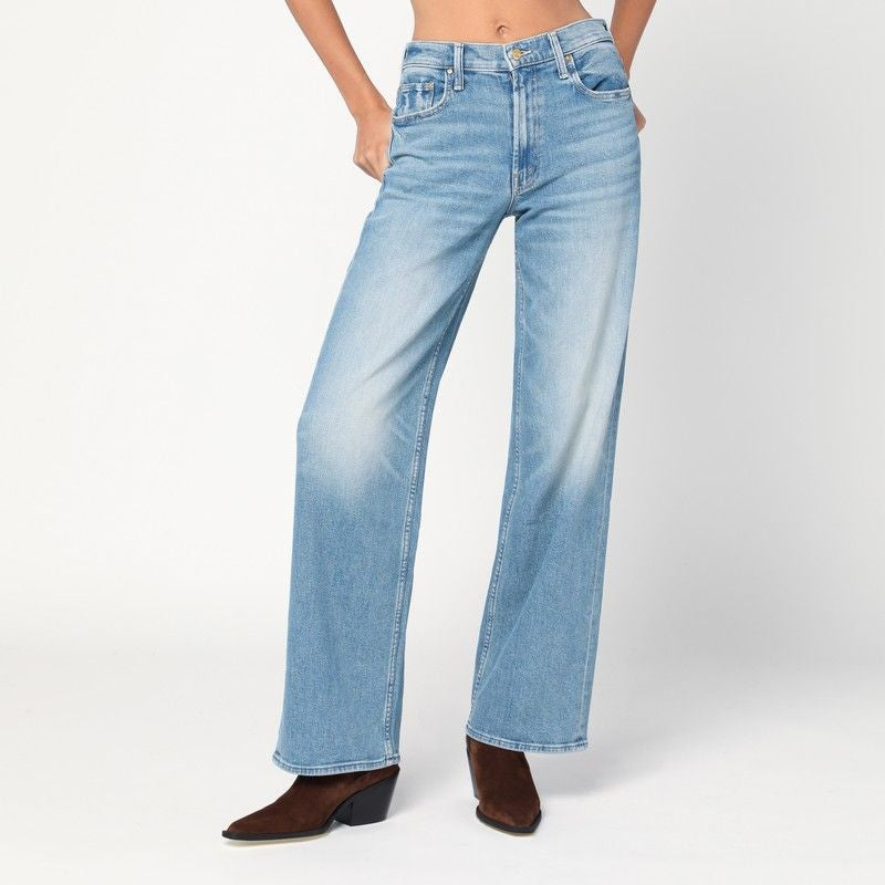 MOTHER Women’s Spinner Zip Wide Jeans