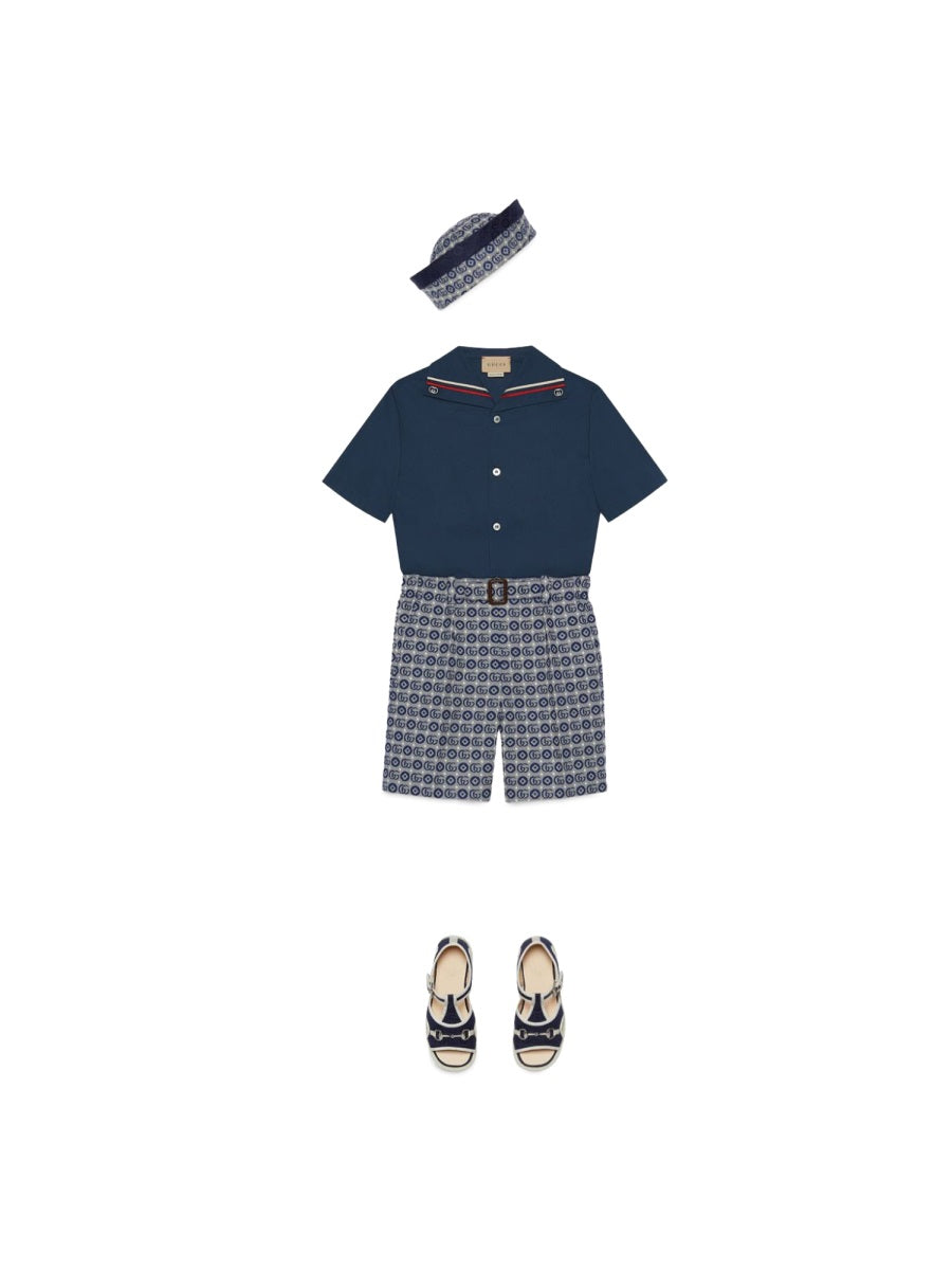 GUCCI Mini Bermuda Shorts with GG Dots Print