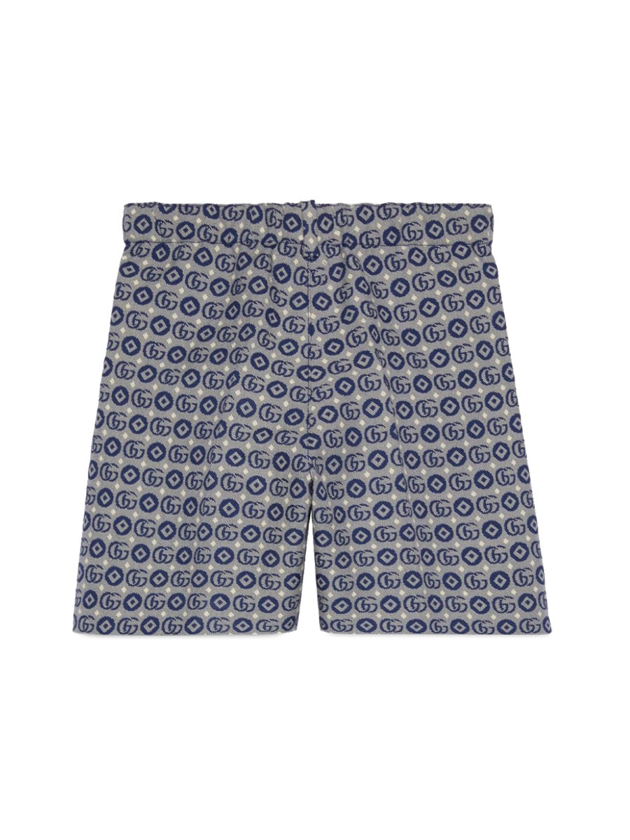 GUCCI Mini Bermuda Shorts with GG Dots Print