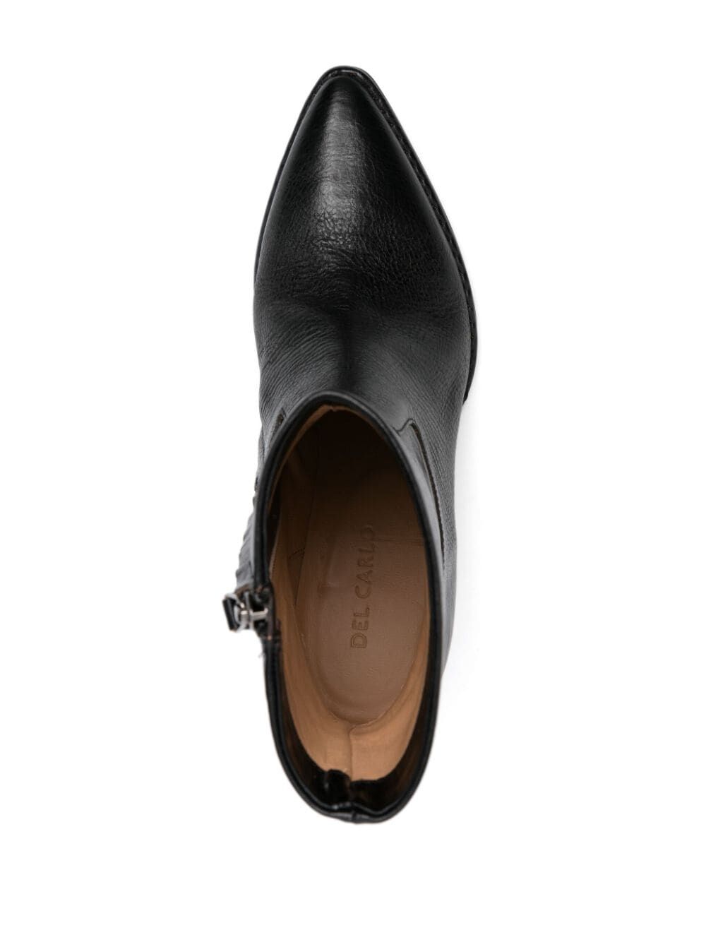 DEL CARLO Women's Mini Low Leather Boots