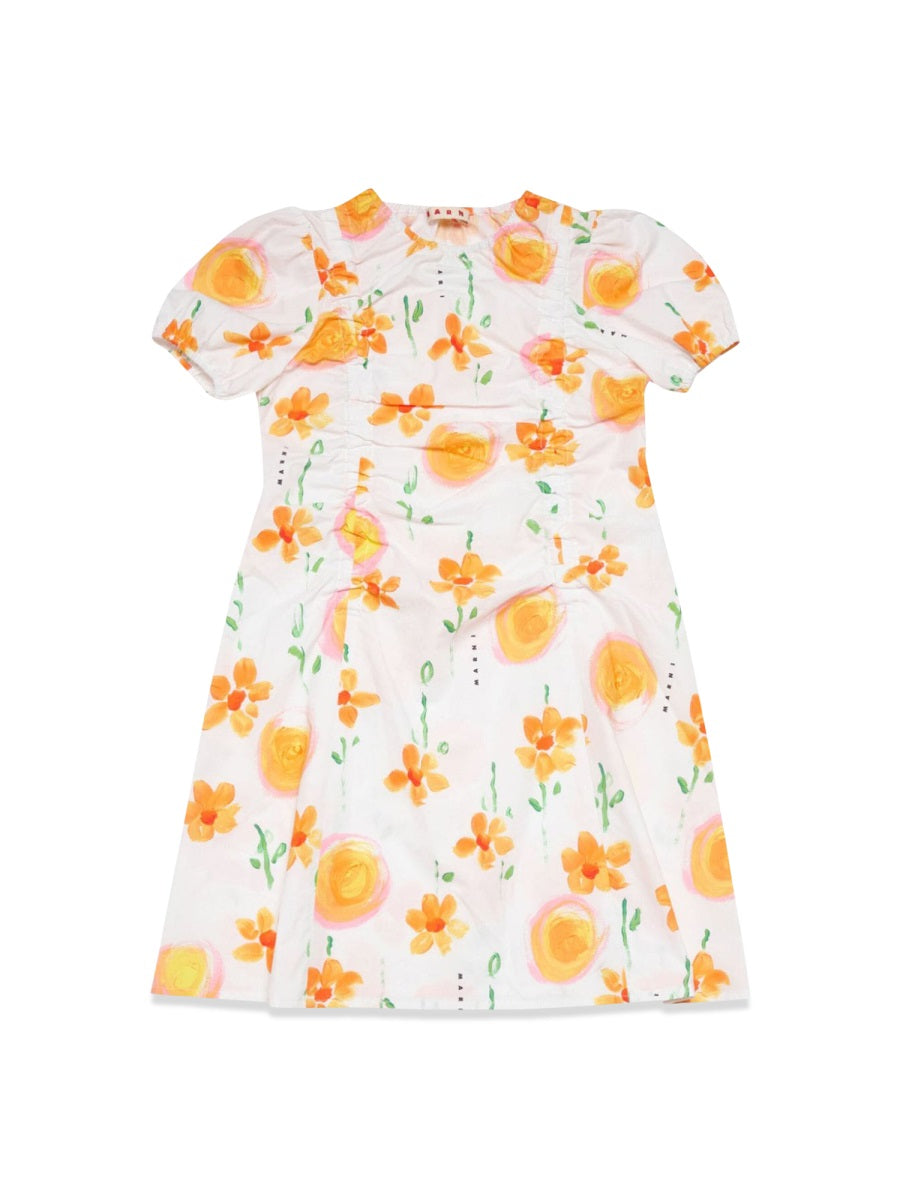 MARNI Girls' Mini Cotton Dress for SS24