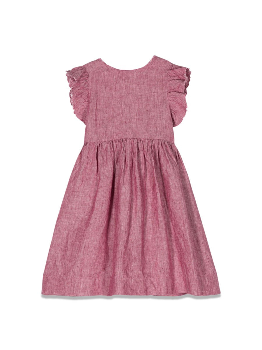 IL GUFO Mini Linen Dress for Girls - SS24 Collection