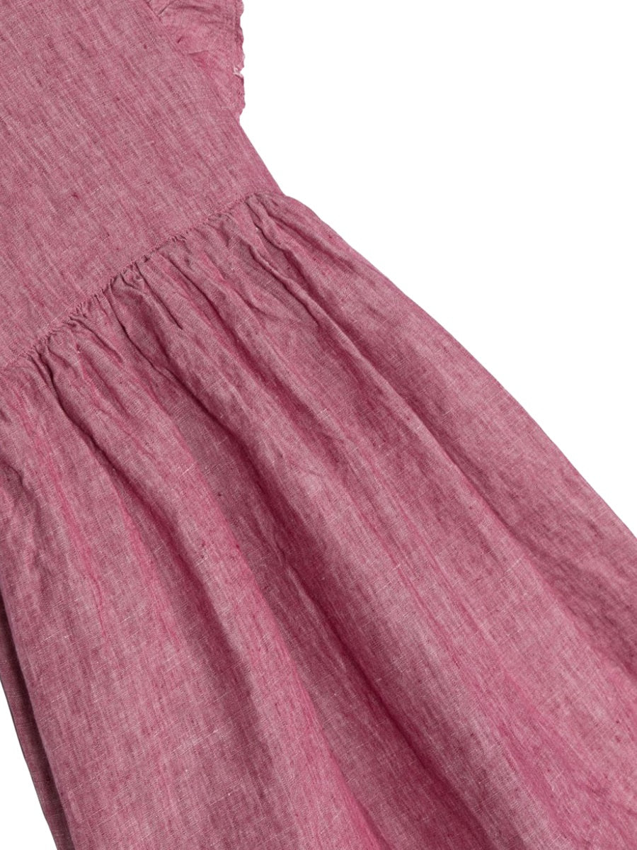 IL GUFO Mini Linen Dress for Girls - SS24 Collection