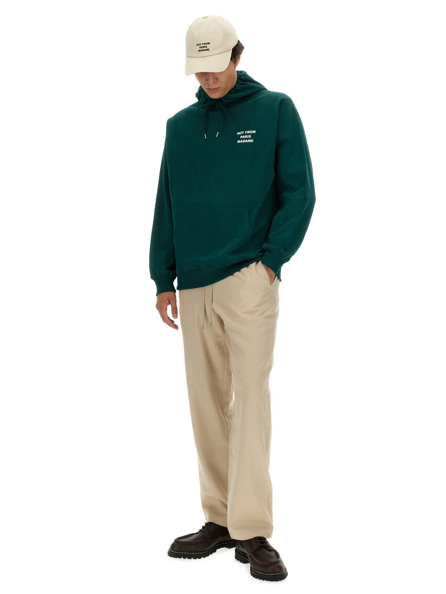 DRÔLE DE MONSIEUR Slogan Relaxed Fit Sweatshirt - Size L