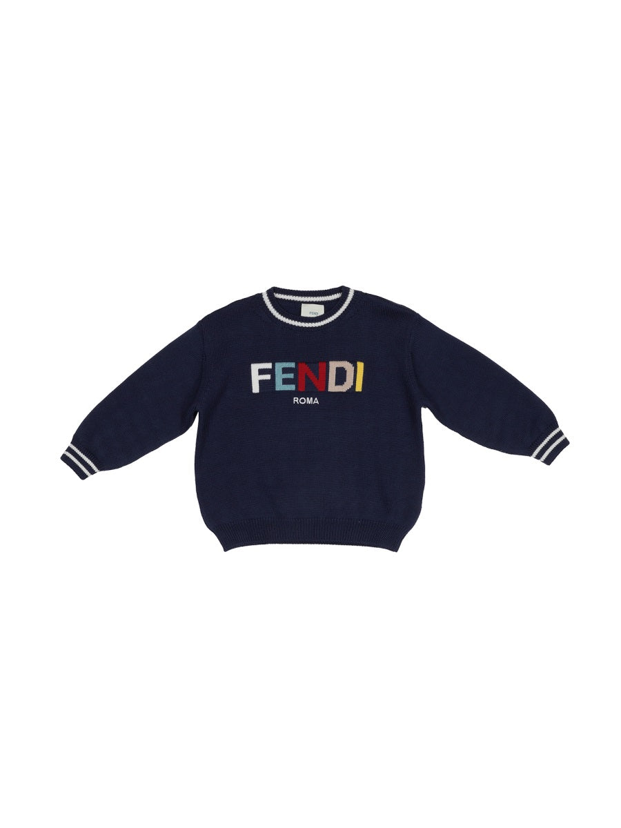 FENDI Mini Pullover for Girls - Cozy Comfort for Fall 2024