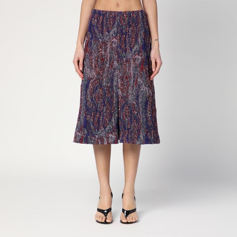 DRIES VAN NOTEN Jacquard Cotton-Blend Mini Skirt