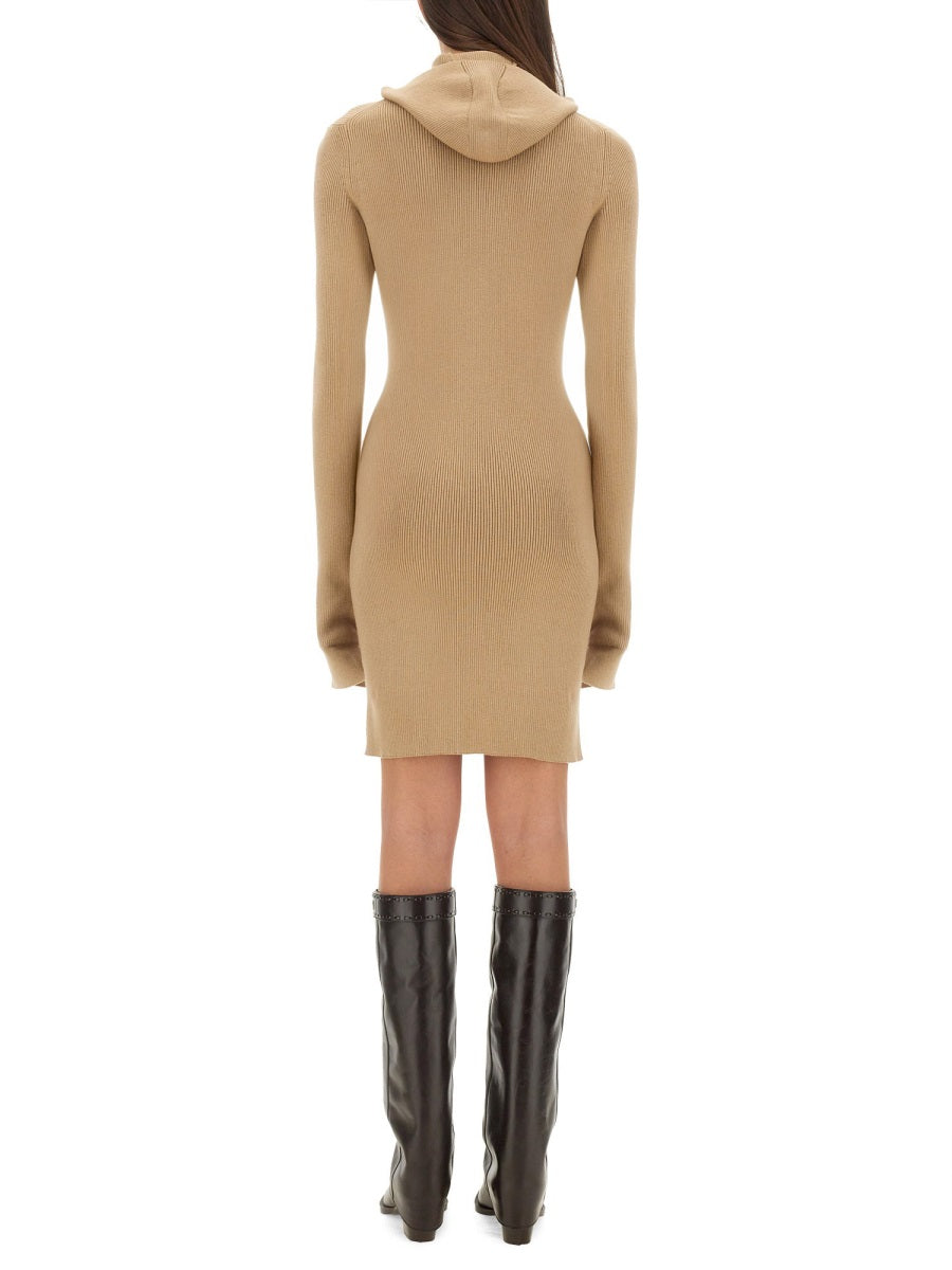 FENDI Slim Fit Wool and Silk Dress - Size 40 IT