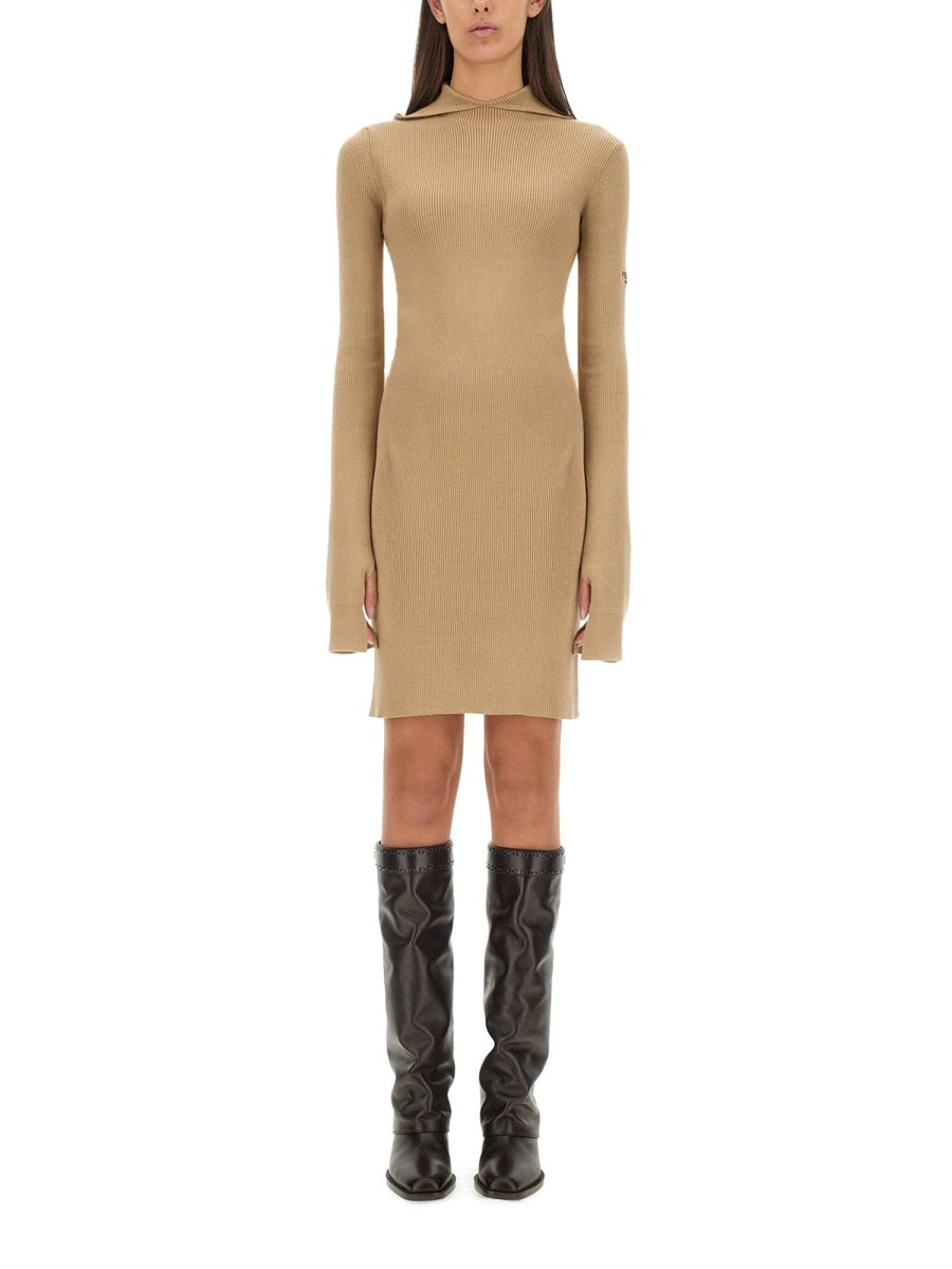 FENDI Slim Fit Wool and Silk Dress - Size 40 IT