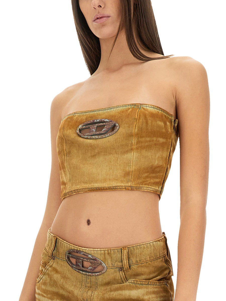 DIESEL Regular Fit Cotton Top - Size S