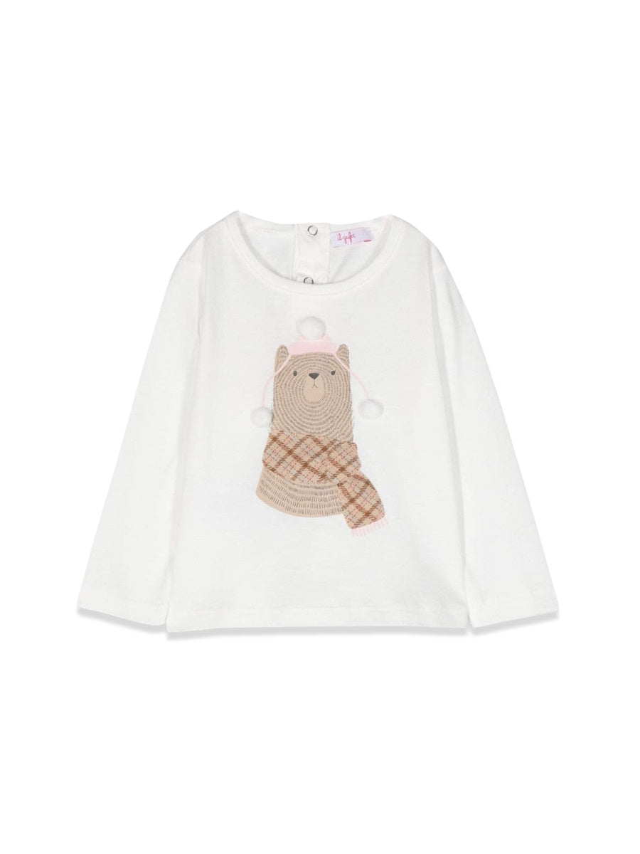 IL GUFO Mini Print T-Shirt for Girls
