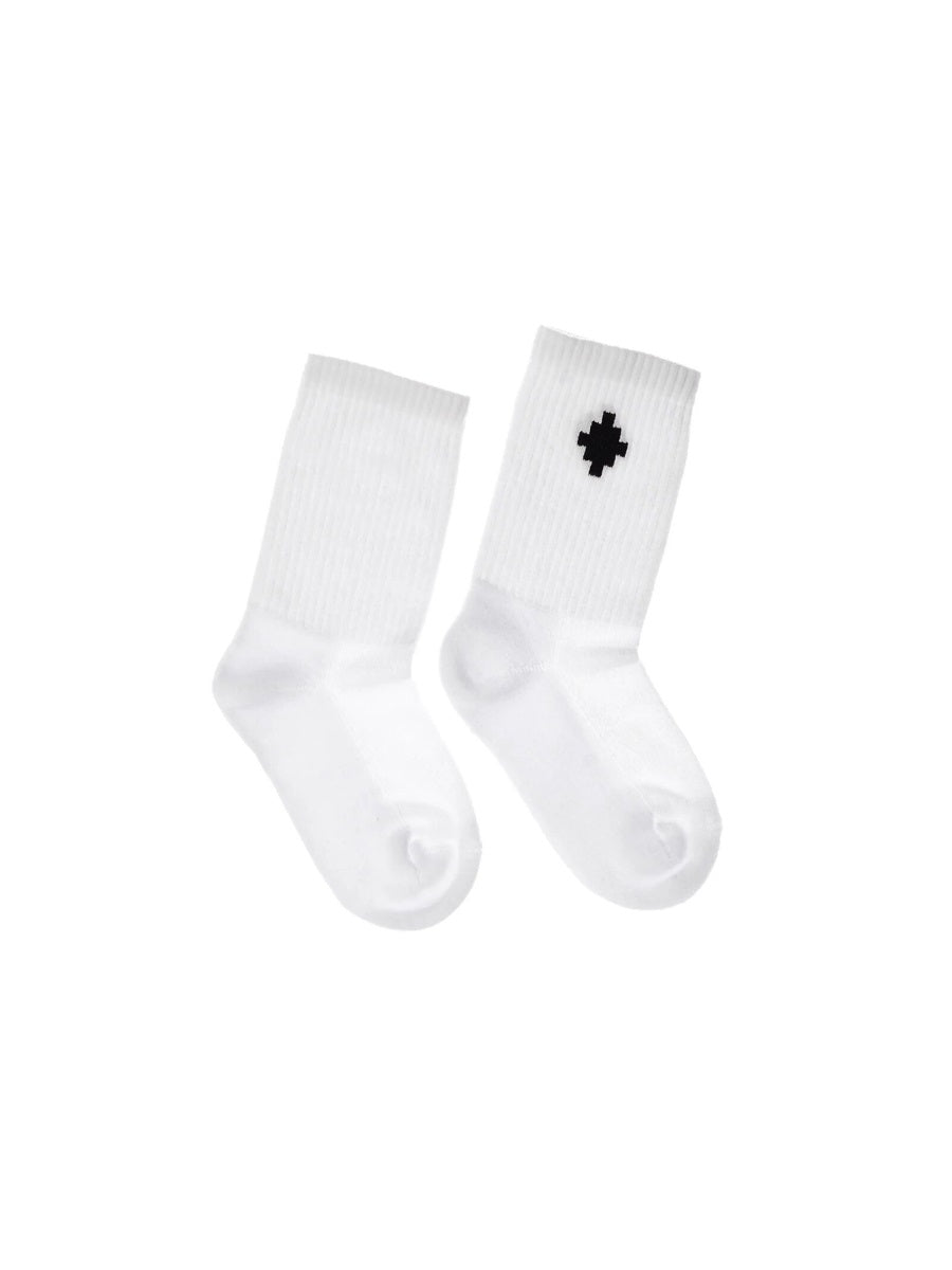 MARCELO BURLON COUNTY OF MILAN Logo Cross High Socks for Kids