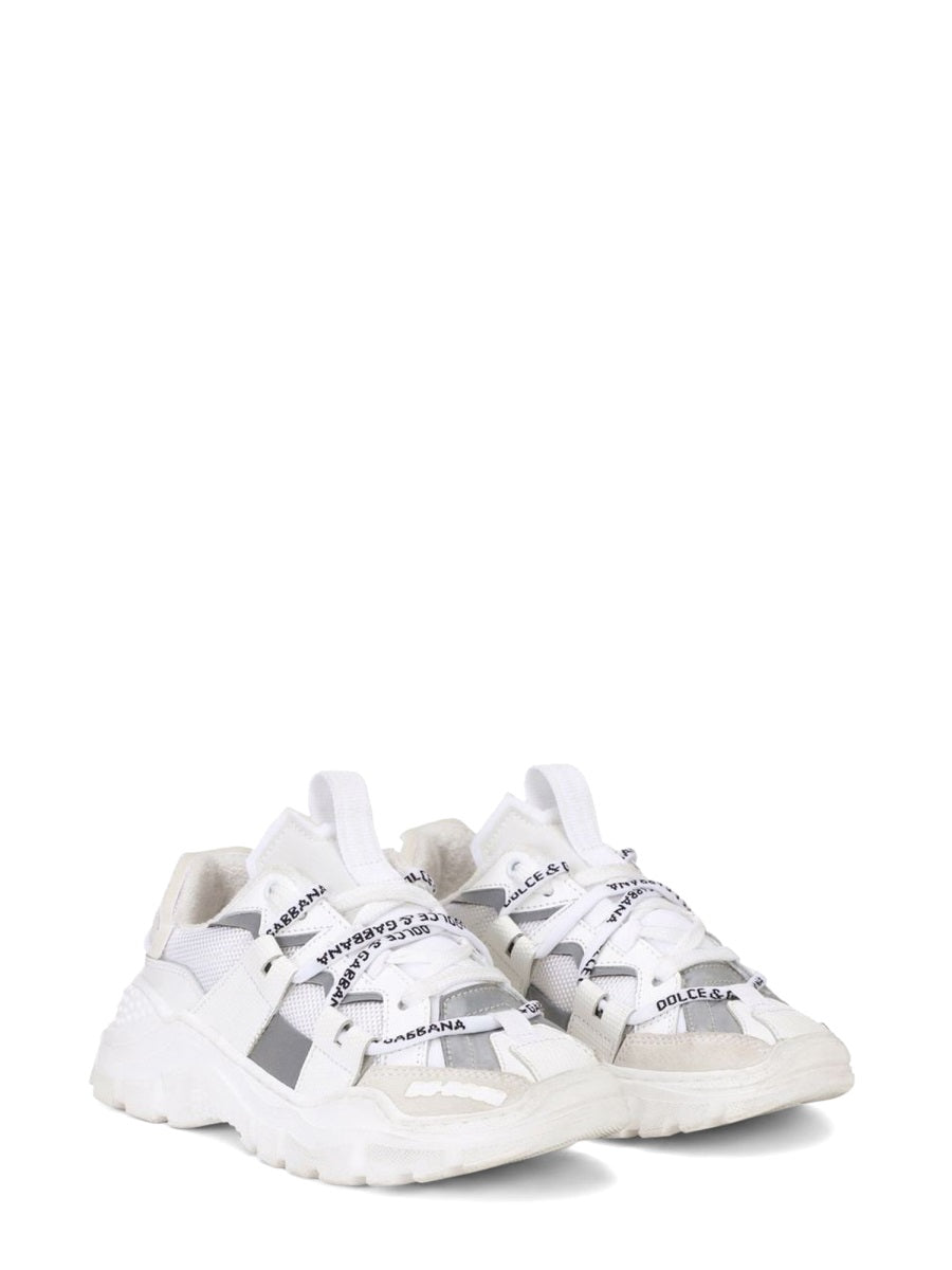 DOLCE & GABBANA Unisex Low Lace-Up Sneakers for Kids