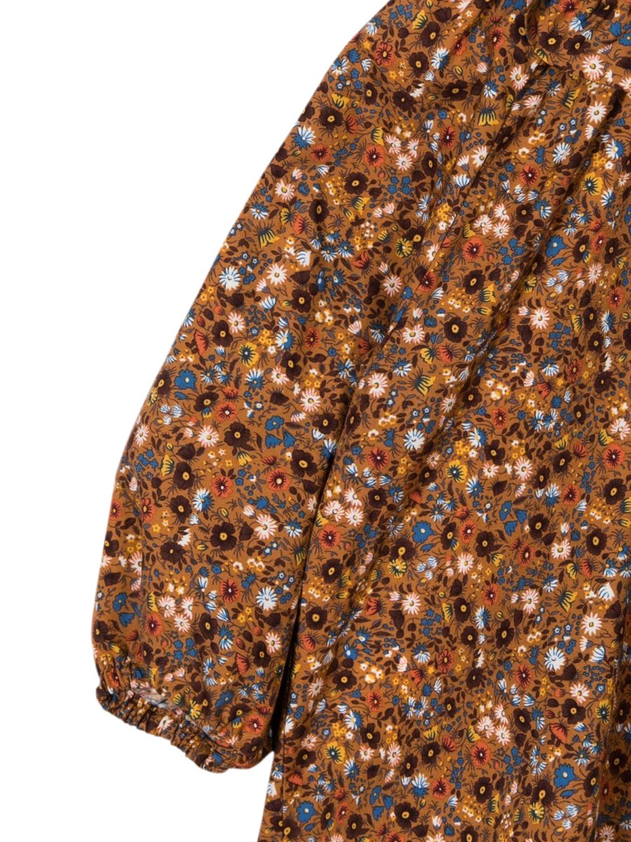 IL GUFO Mini Floral Cotton Shirt for Girls