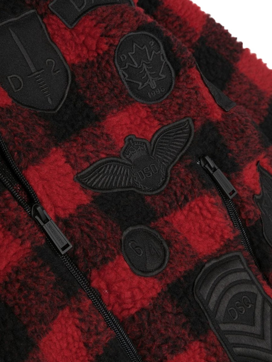 DSQUARED Plaid Hoodie for Kids