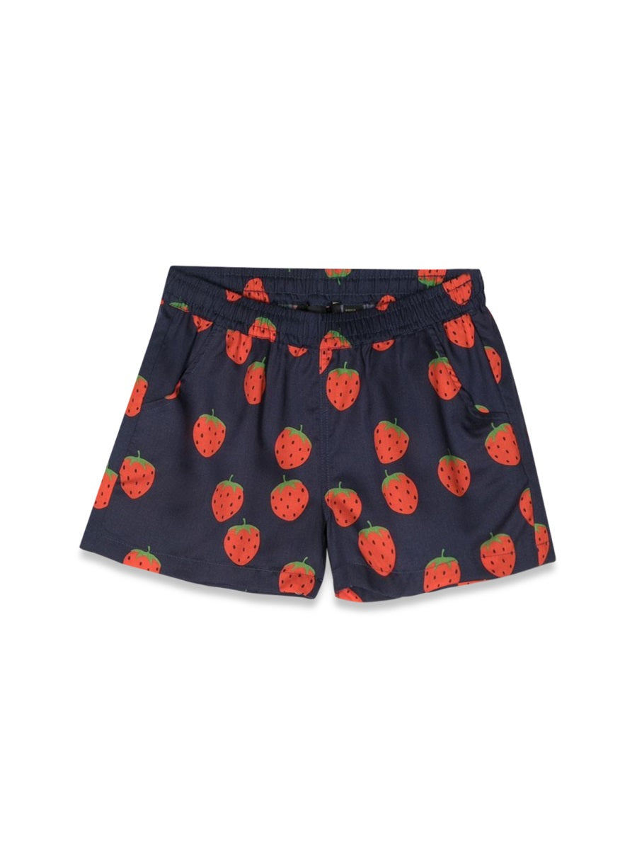 MINI RODINI Mini Allover Strawberries Shorts for Boys