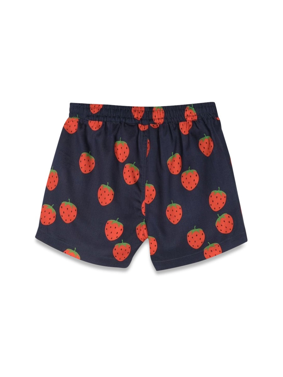 MINI RODINI Mini Allover Strawberries Shorts for Boys