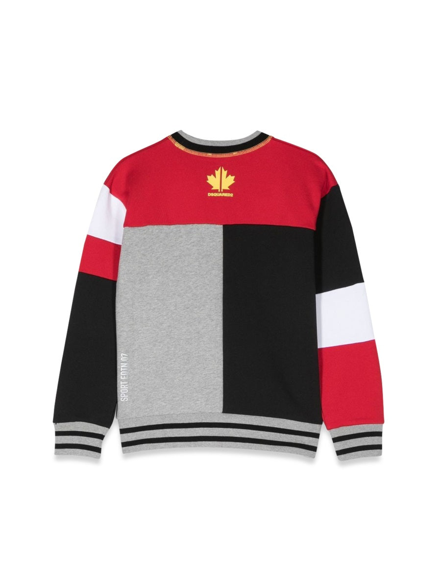 DSQUARED Mini Slouch Fit Crewneck Sweatshirt