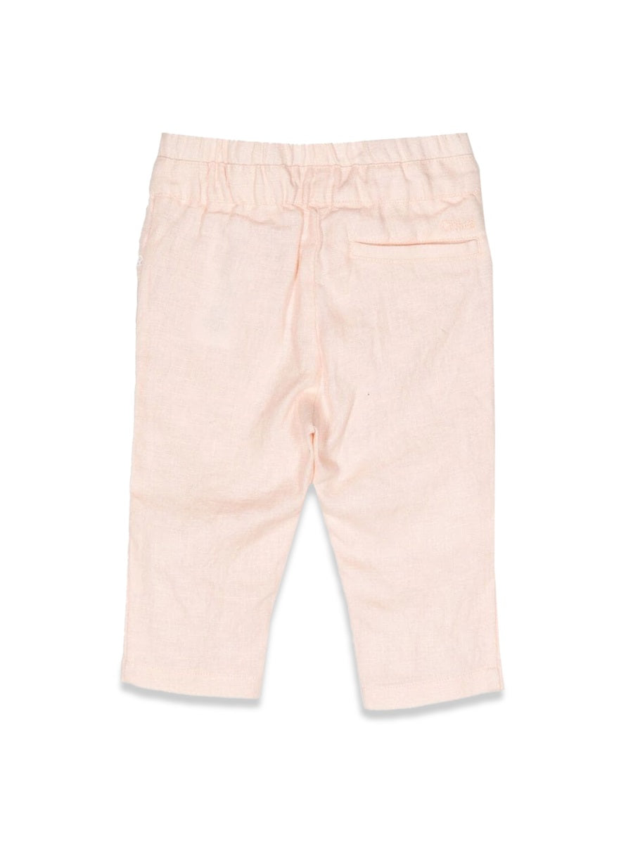 CHLOÉ Chic Mini Linen Trousers for Baby Girls