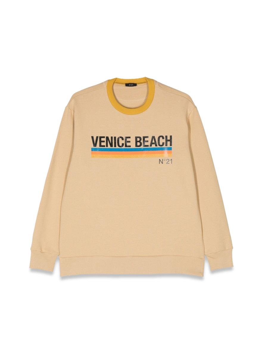 N°21 Mini Beach Crewneck Sweatshirt