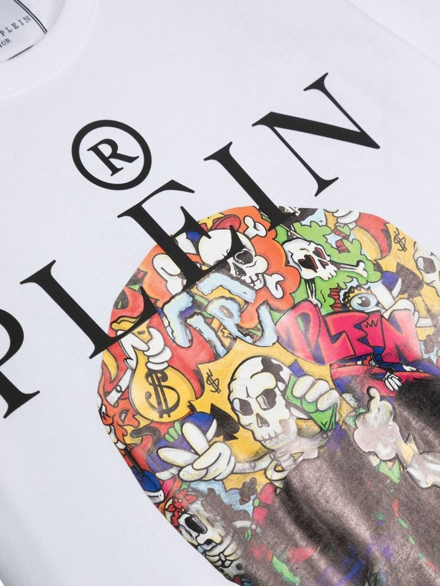 PHILIPP PLEIN Skull Print Maxi T-Shirt for Boys