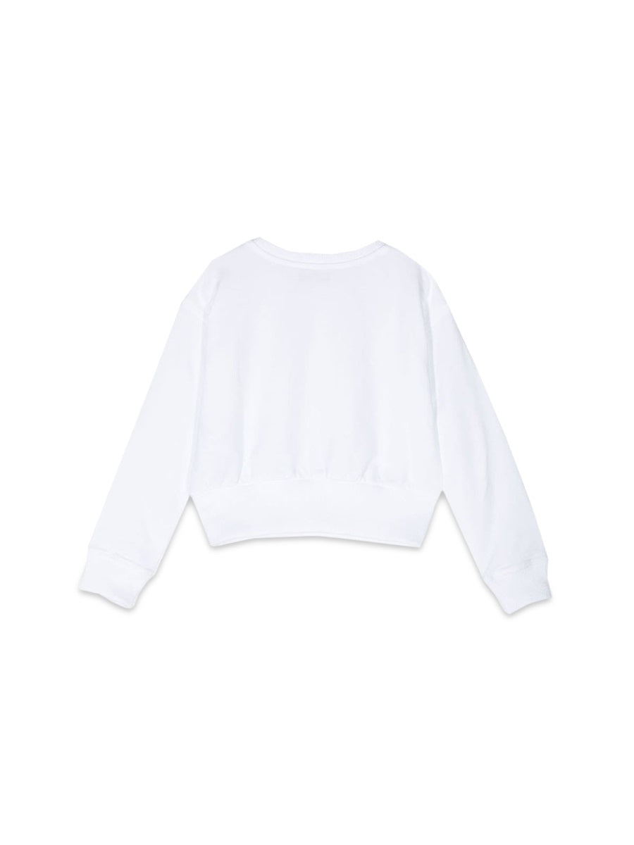 MOSCHINO Mini Logo Crewneck Sweatshirt for Girls