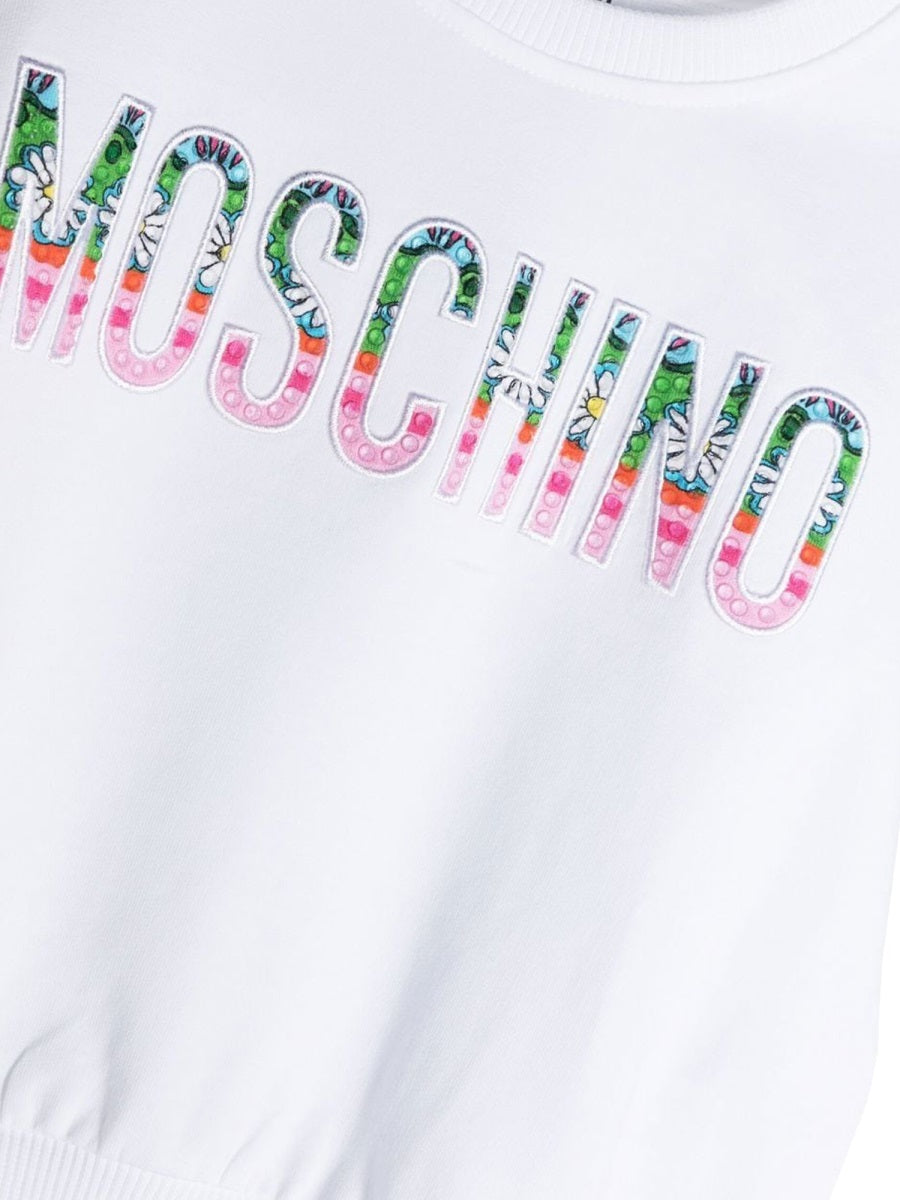 MOSCHINO Mini Logo Crewneck Sweatshirt for Girls