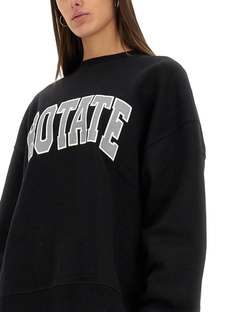 ROTATE BIRGER CHRISTENSEN Oversized Cotton Sweatshirt - Size S