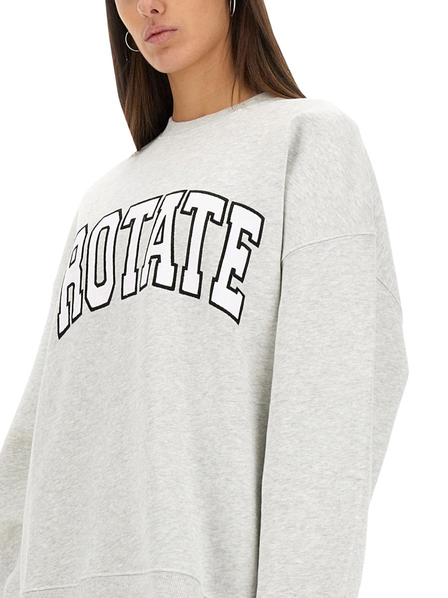 ROTATE BIRGER CHRISTENSEN Oversized Heavy Cotton Sweatshirt - Size S