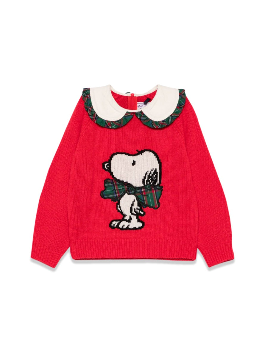 MC2 SAINT BARTH Girls' Balloon Cuff Collar Sweater - FW24