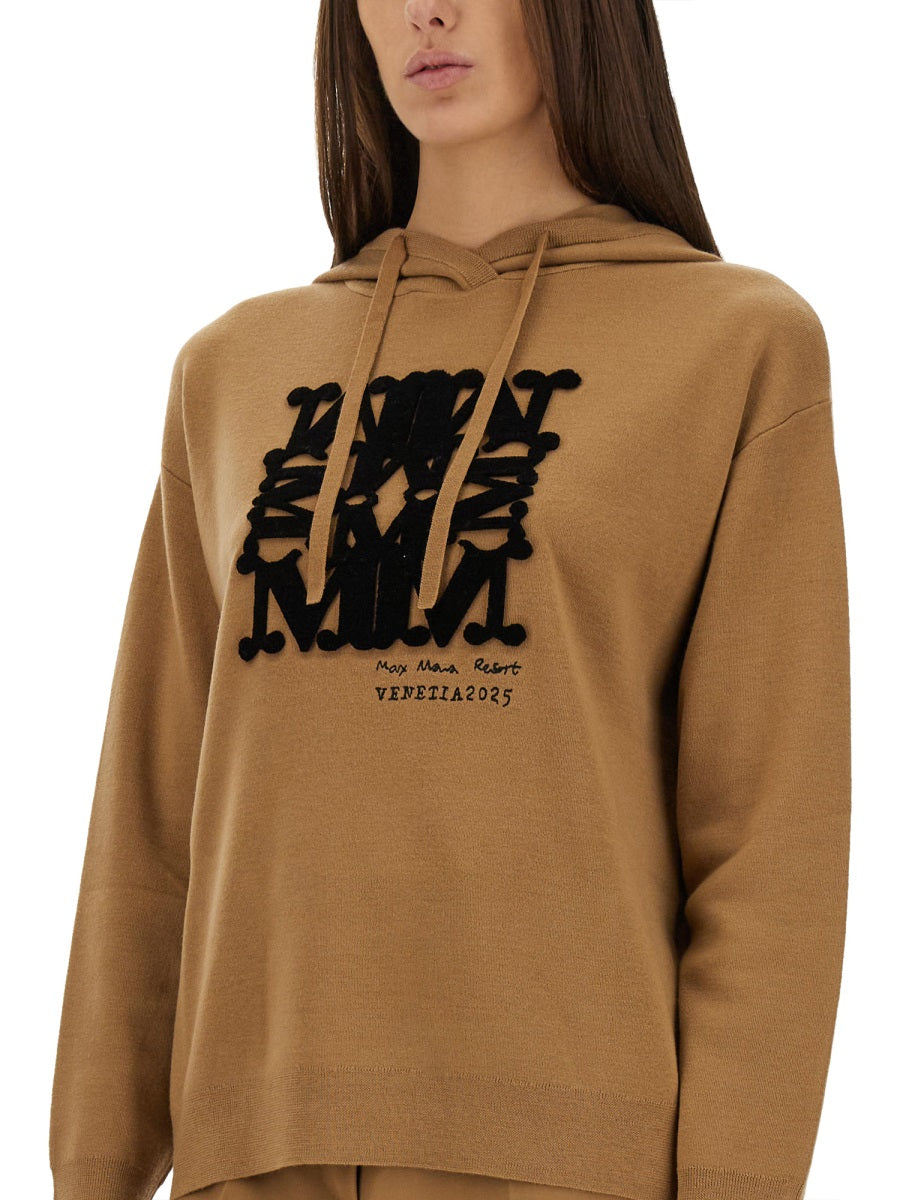 MAX MARA Regular Fit Wool Yarn Sweatshirt - Size S