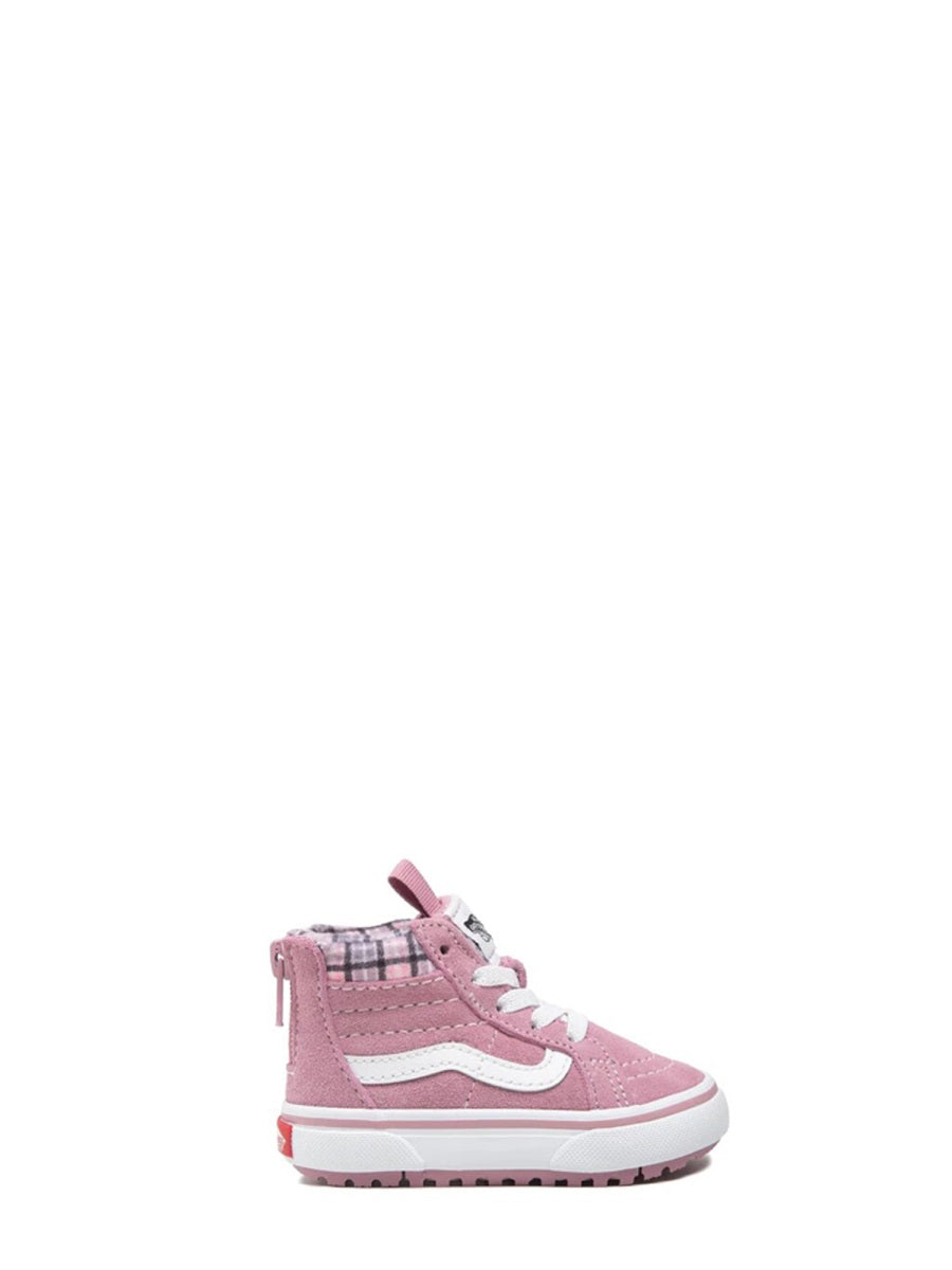 VANS Mini High-Top Leather Sneakers for Girls