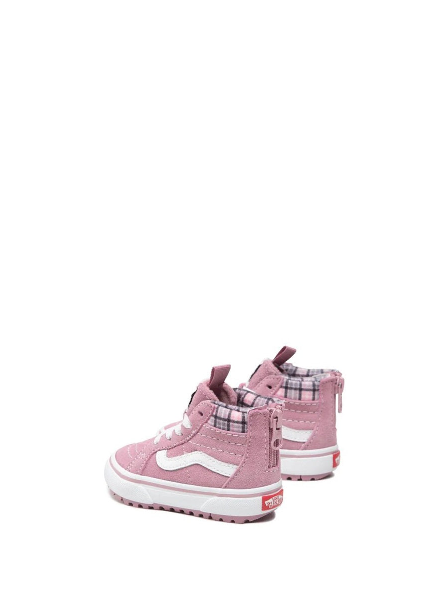 VANS Mini High-Top Leather Sneakers for Girls