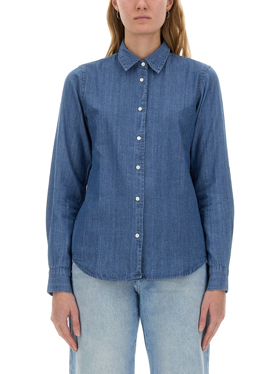 ASPESI Regular Fit Denim Shirt - Size 40 IT
