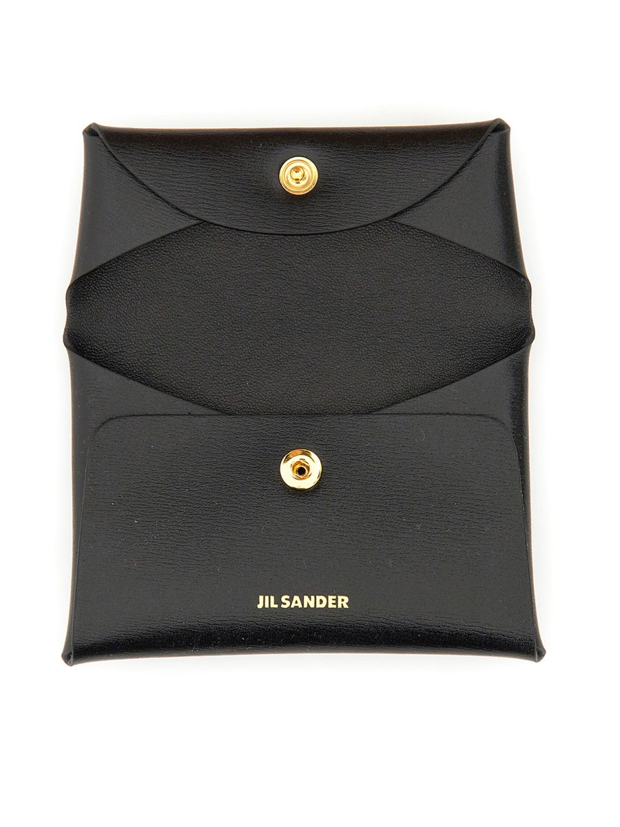 JIL SANDER Mini Wallet - Perfect Compact Accessory (6 CM x 10 CM x 0.5 CM)