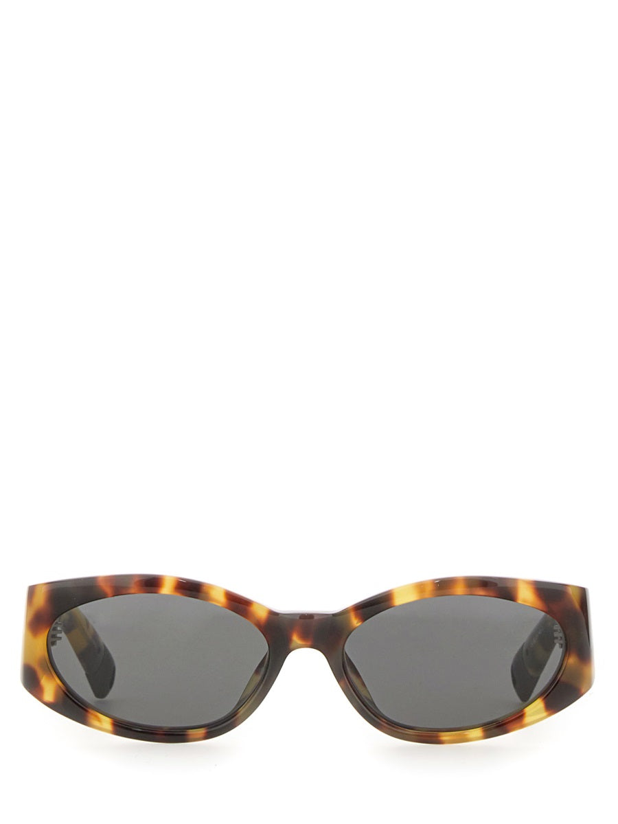 LINDA FARROW X JACQUEMUS Mini Acetate Oval Sunglasses for Women