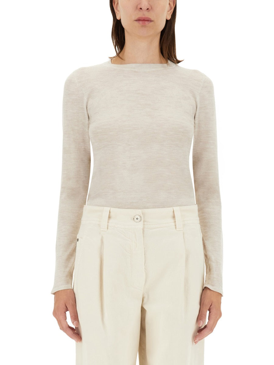 BRUNELLO CUCINELLI Slim Fit Cashmere-Silk Blend Shirt - Size S