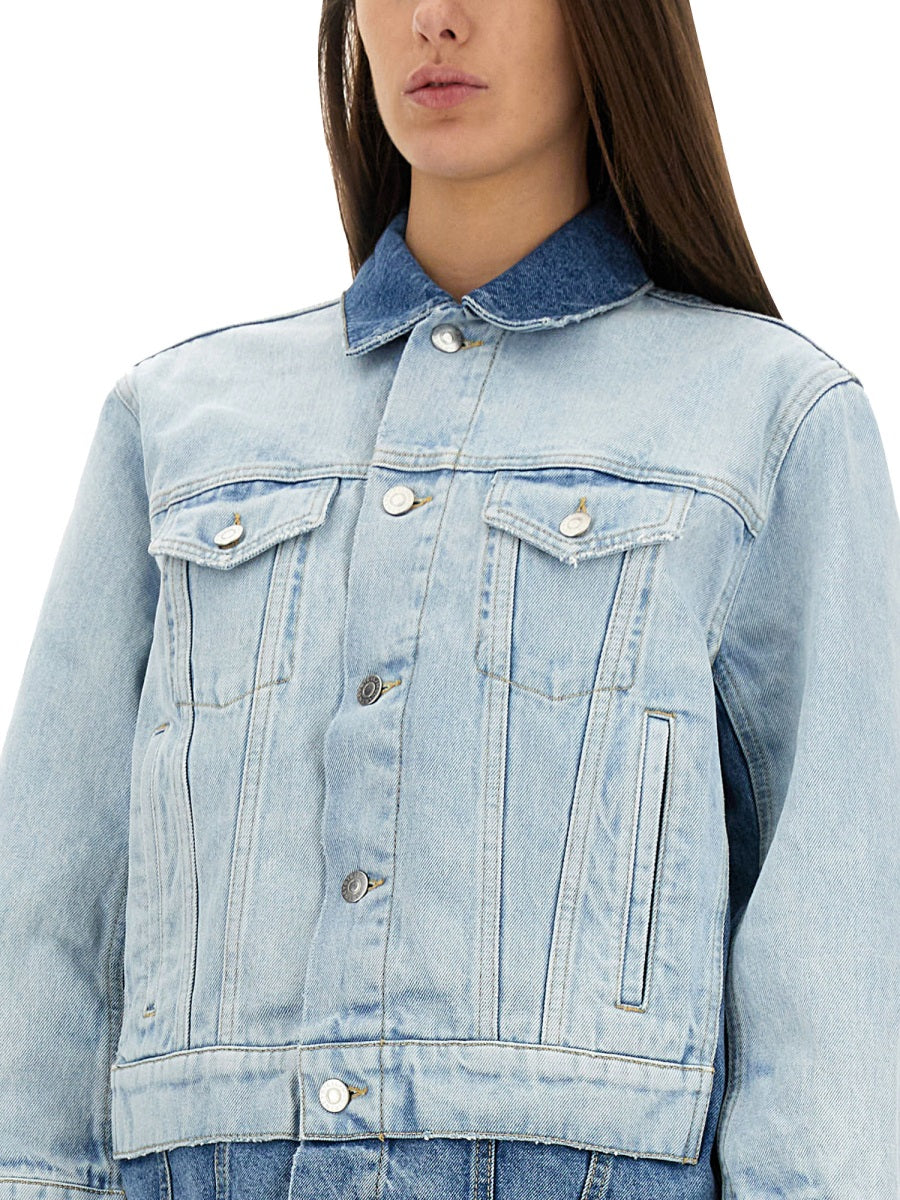 STELLA McCARTNEY Denim Jacket with Contrasting Panel - Size S