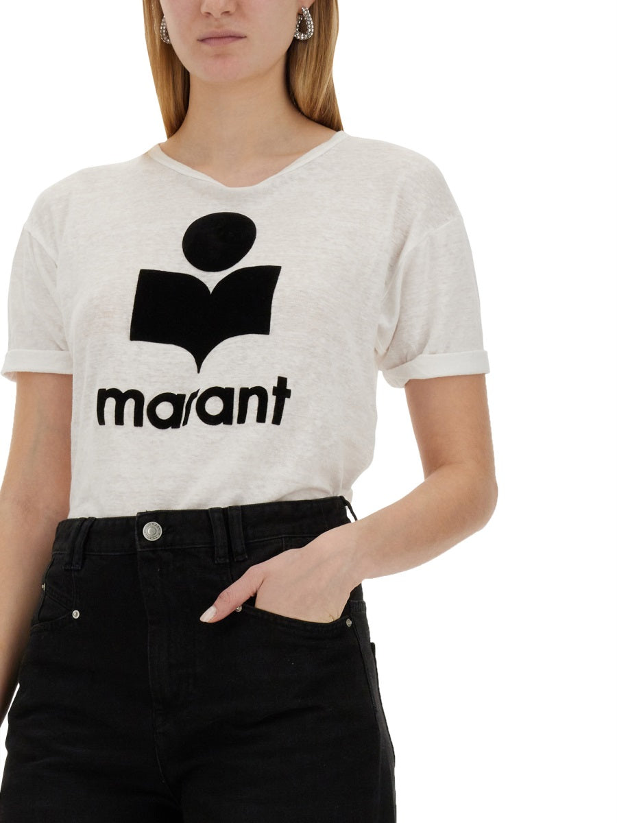 MARANT ÉTOILE Women's Mini T-Shirt with Front Logo Print