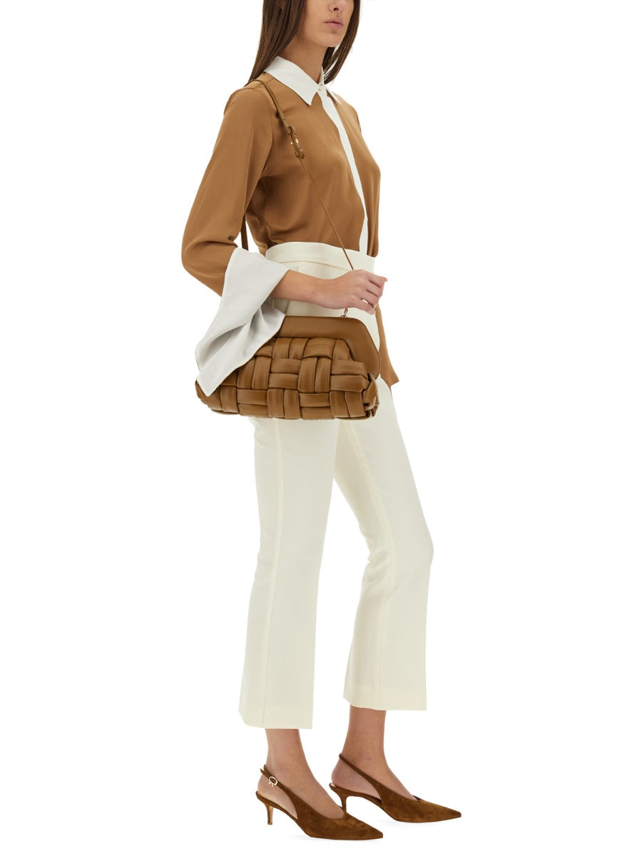 MAX MARA Color Block Regular Fit Silk Shirt - Size 40 IT