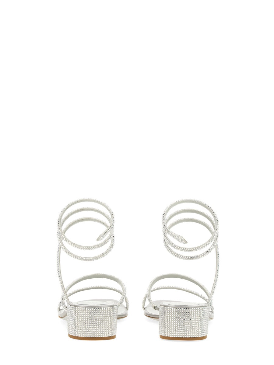 RENE CAOVILLA Cleo Mini Heel Sandal (3.5 cm) for Women