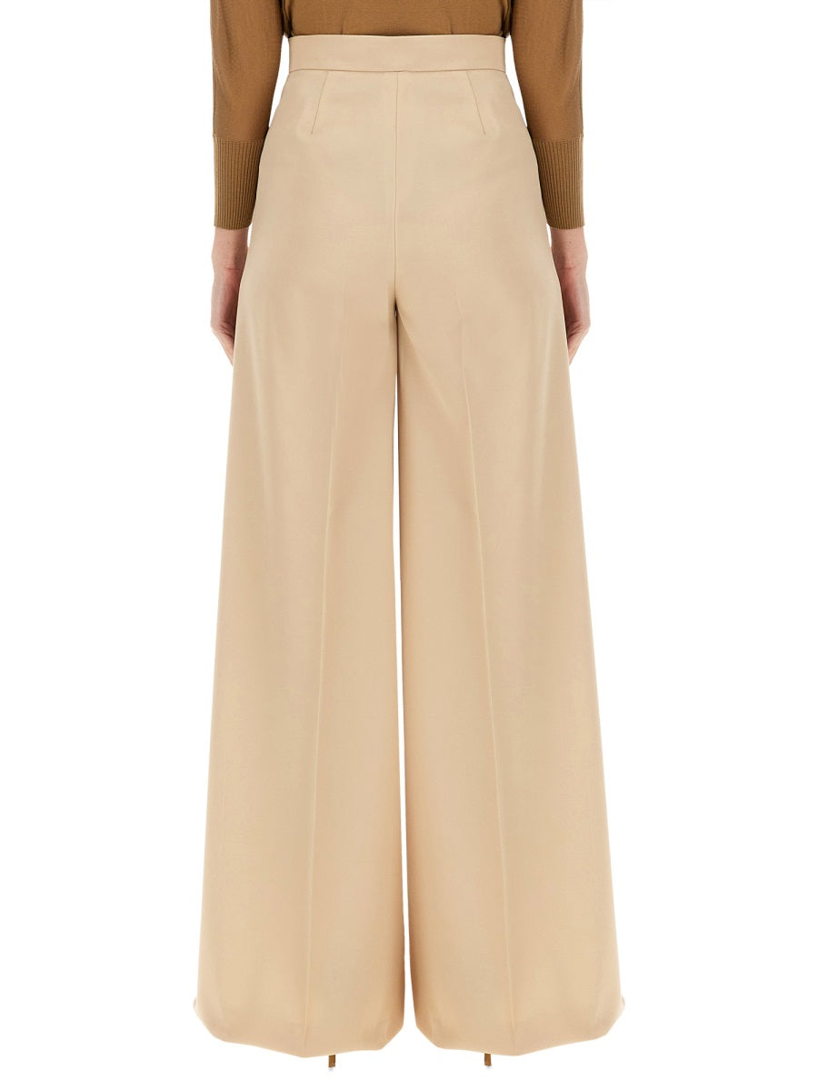 MAX MARA Elegant Virgin Wool Trousers for Women Size 38