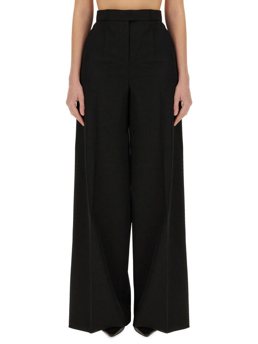 MAX MARA Elegant Virgin Wool Trousers - Size 38