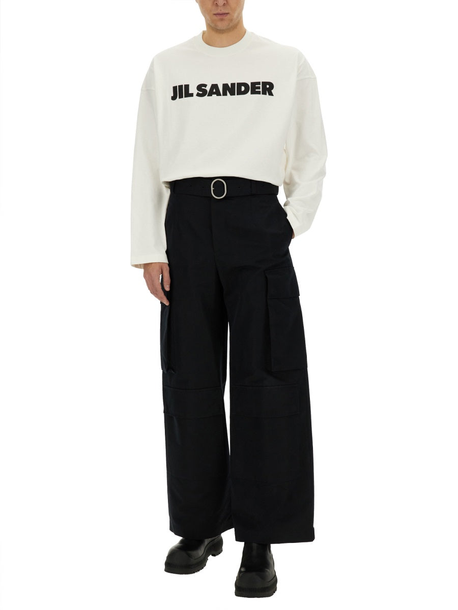 JIL SANDER Men's Cargo Pants - Size 48