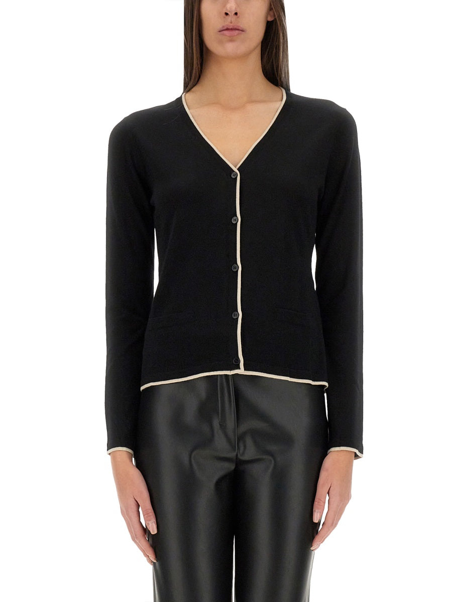 S MAX MARA Mini Cardigan in 100% Virgin Wool - Size S