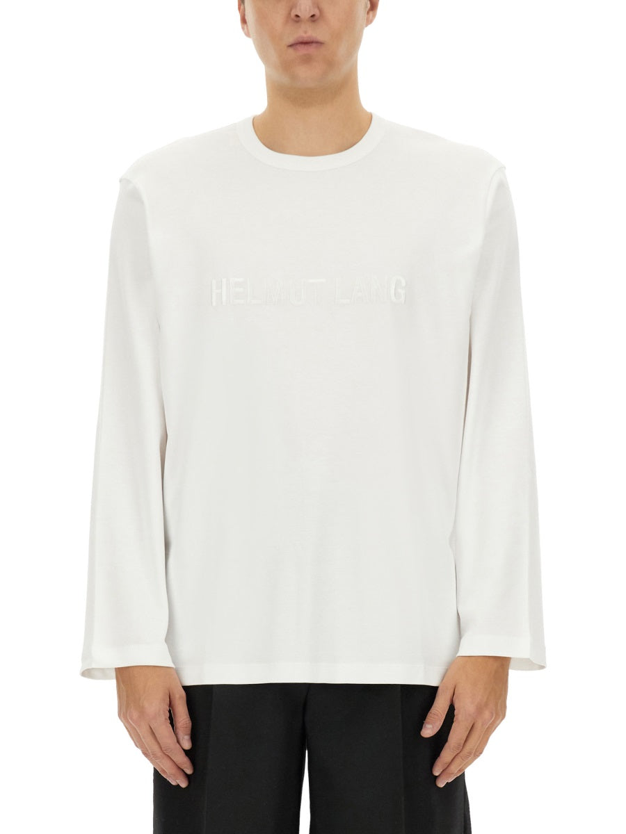 HELMUT LANG Regular Fit Logo T-Shirt - Size L