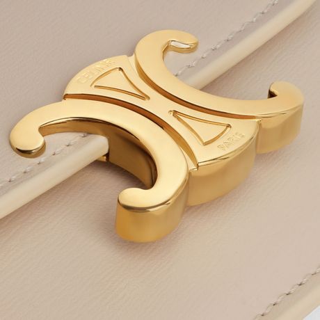 CELINE Mini Flap Card Holder in Shiny Calfskin